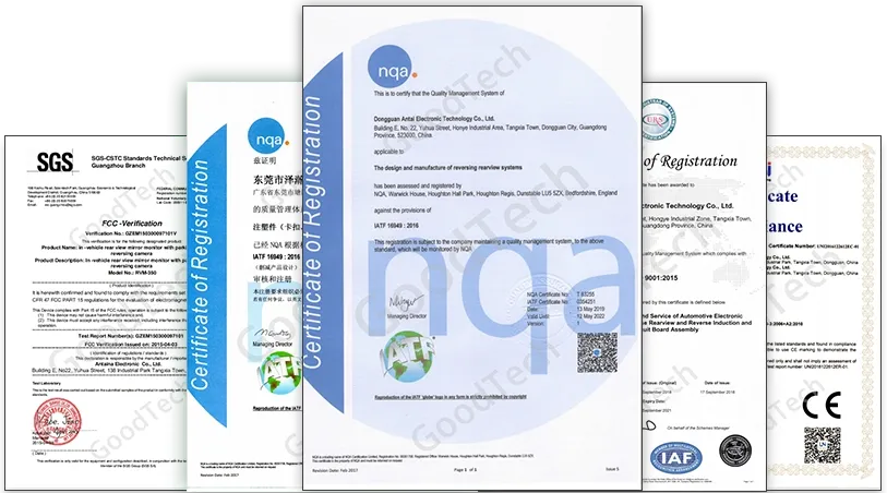GoodTech MFG Group Limited holds ISO 9000, ISO 13485, ISO 14000, and UL 746D certifications, demonstrating commitment to quality and environmental management.