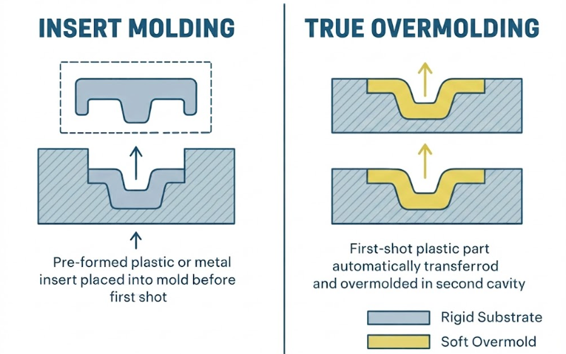 INSERT MOLDING &TRUE OVERMOLDING