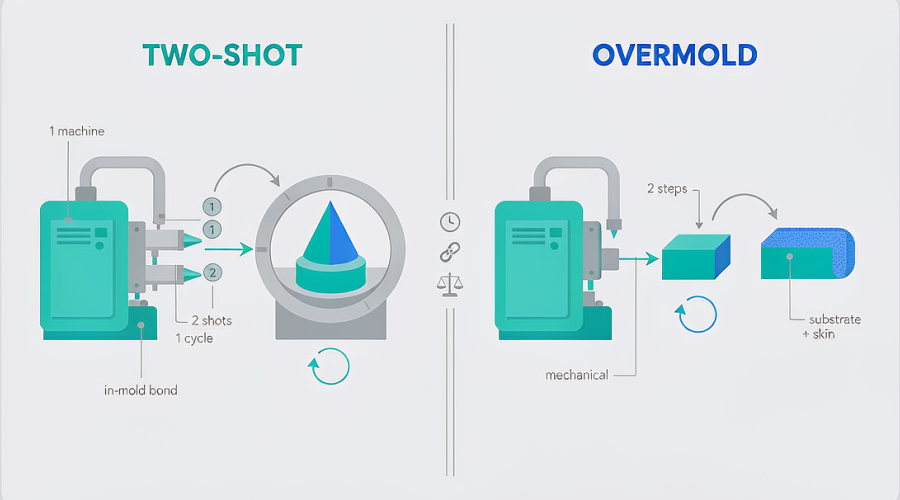 Two-Shot Molding vs. Overmolding